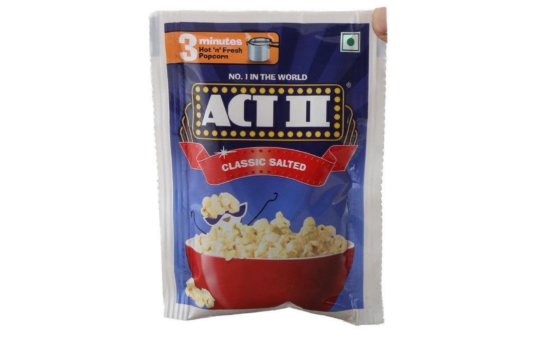Act II Classic Salted Popcorn   Pack  40 grams